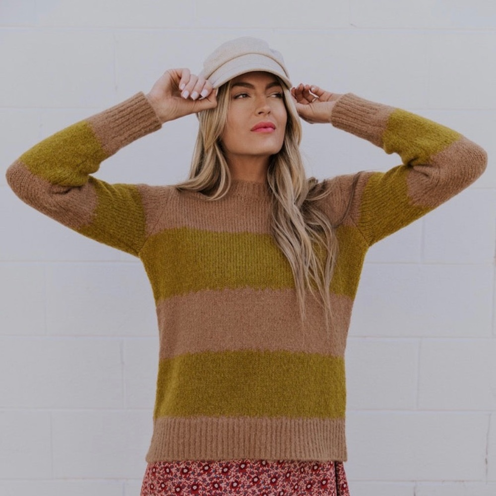Roolee- Protea Striped Sweater